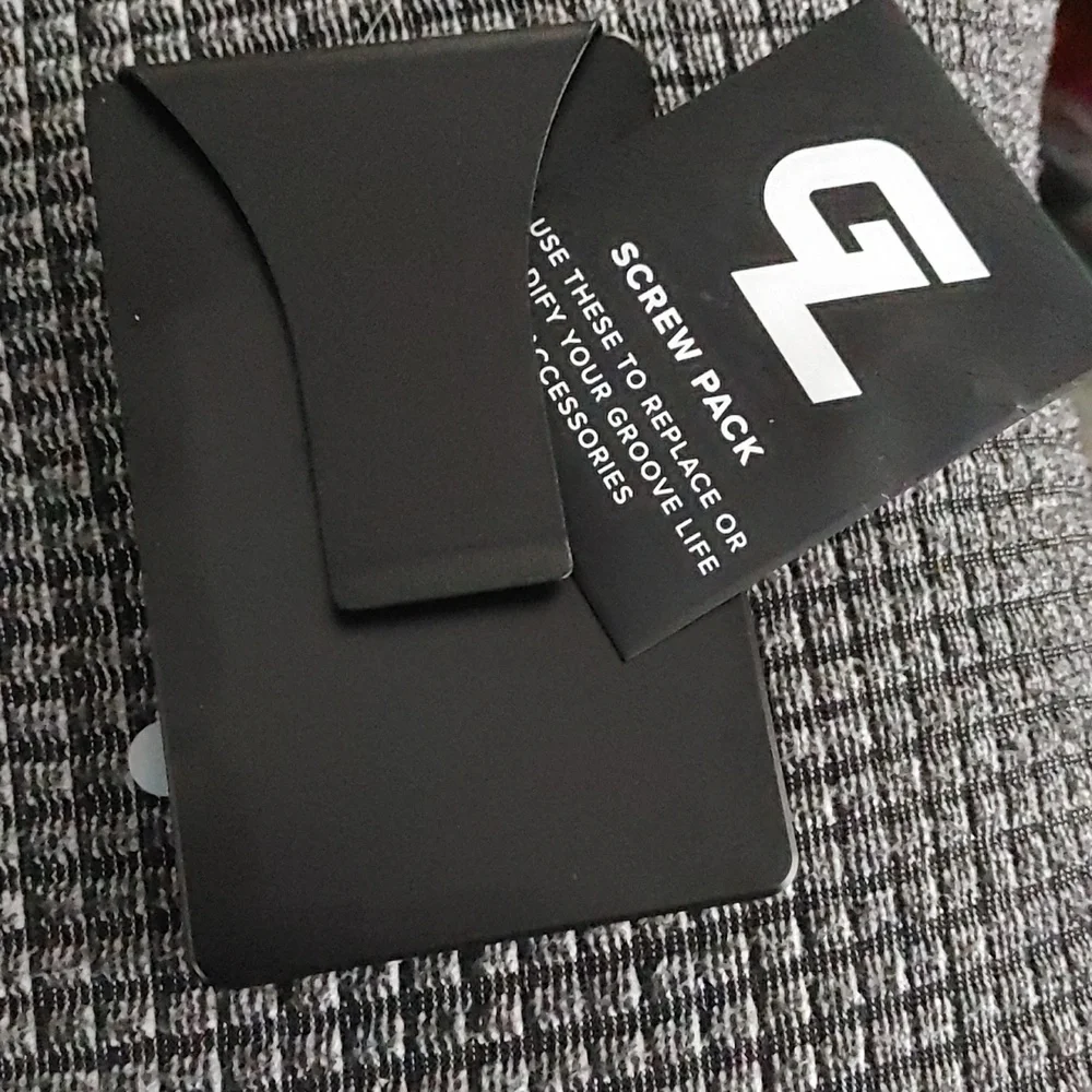 groove Black Groove Wallet Card Holder with Money Clip NIB